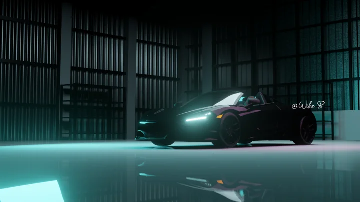 McLaren — 3D artwork by Wikz B